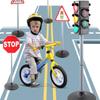 Interactive Kids Traffic Signal Light Toy for Toddler Outdoor Safety Learning Roleplay Activity Educational Road Sign