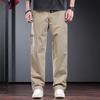 Jieluono Men's Pure Cotton Straight-Leg Casual Workwear Pants