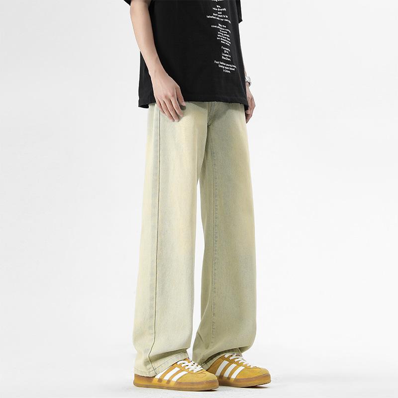 

Spring and Autumn Trendy Brand Loose Versatile Straight Pants High Street Wide Leg Casual Pants S