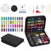 Annhua Sewing 129 40 Colors of Sewing Sewing Set for Elementary School Home with Storage Case Kit, Pieces, Thread, Adults, Students, Use, Beginners,