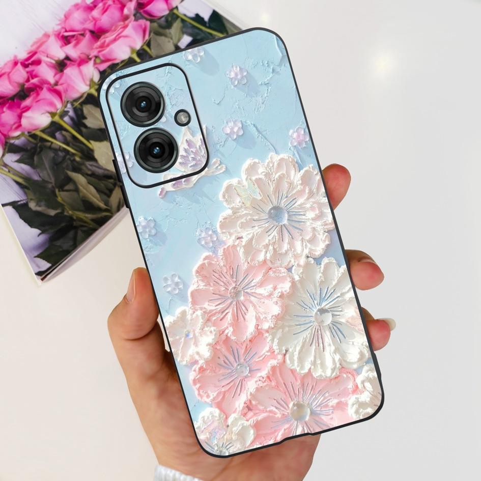 For Motorola Moto G55 5G Case Black TPU Soft Silicone Funda Shockproof Cover For Moto G55 2024 Phone Cover G 55 Protective Shell