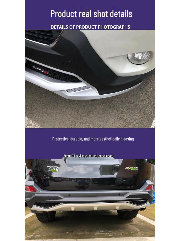 Stoßstangenschutz vorne und hinten für RAV4 (Modelle 2013-2019)