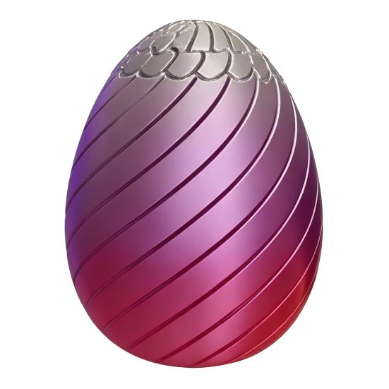 Huevo Giratorio Divertido Huevo de Pascua Espiral Impreso en 3D Figura Juguete Giratorio para Adultos Alivio del Estrés y la Ansiedad