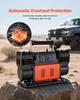 VEVOR Dual-Cylinder Heavy Duty Air Compressor, 300L/min Auto-Stop Portable Tire Inflator