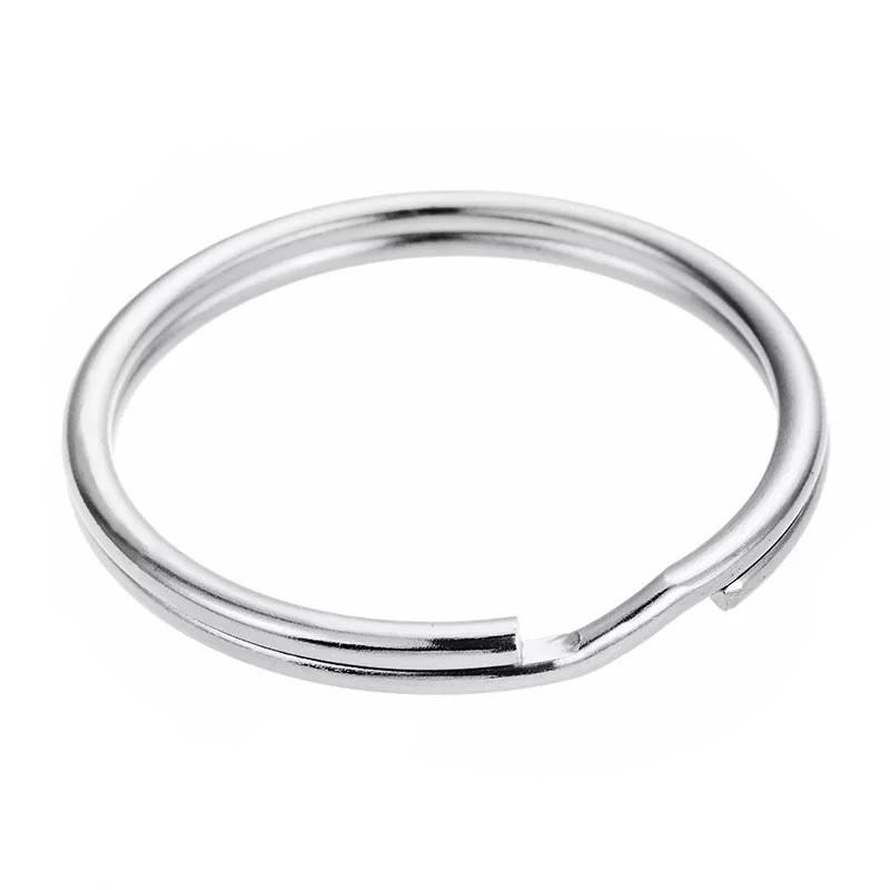 Metal Keychain Rings With Double Loop Nickel Finish For Key Holder Collection