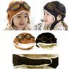 Coffee Beanie Pilot Caps Black Bomber Hats Winter Warm Baby Warm Hat  Infant