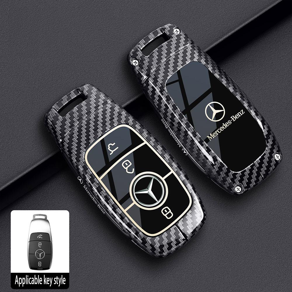 

Alloy carbon Car Remote Key Case Cover Shell For Mercedes Benz Maybach E C S GLC Class E200 E400 E63 W213 S550 S560 C260 A200