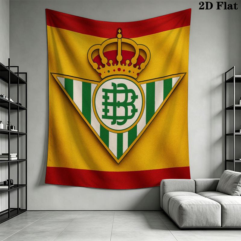 Real Betis Wall Tapestry Aesthetic Wall Hanging Printed Fabric Blanket Decorative Tapestries for Bedroom Living Room Home Decor