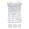 Small Bead  S Plastic   Clear Bead Storage Containers Transparent Boxes with Hinged Lid Labels Rectangle Craft Supply Case