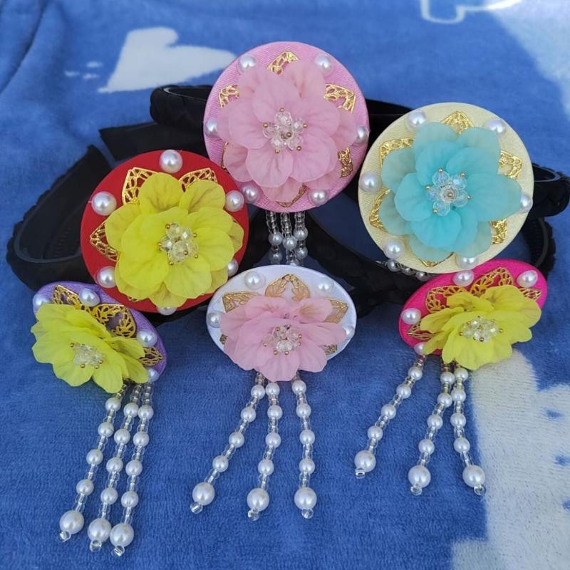 Fashionable Vibranting Korean Styles Shell Flower Hairband Portable Hair Decoration for Festivals and School Event