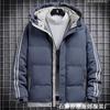 Winter New Cotton-padded Men's Coat Warm and Thickened Cotton-padded Clothes Loose Hooded Bread Clothes Green Cotton-padded Jacket Price