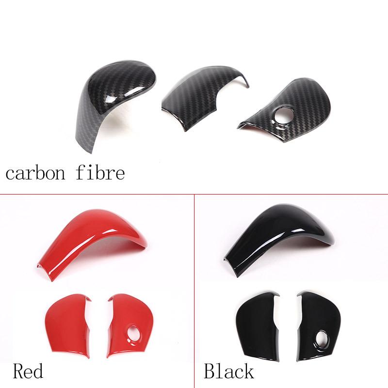 For Nissan Pathfinder 2013-2018 ABS Carbon Fiber Car Gear Head Protection Cover Decorative Stickers Car Accessories
