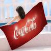 C-Coca-Colas Mikrofaser Bedrucktes Strandtuch Bergsteigen Yoga Strand Schwimmen Laufen Saugfähiges Weiches Handtuch