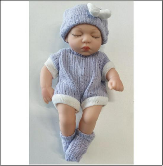 7-Inch Soft Vinyl Reborn Baby Doll Mini Figurine