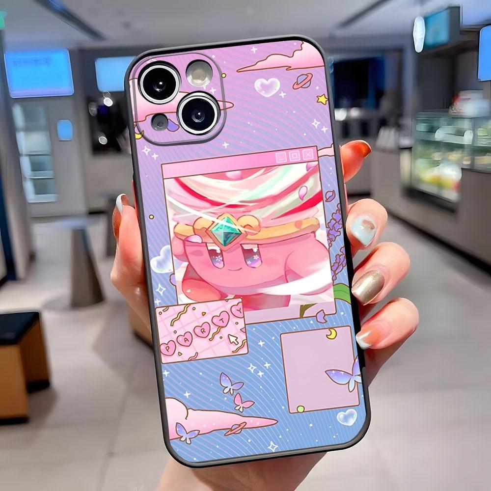 

Cartoon Cute Game Kirbys Phone Case Matte For IPhone 15 Pro 14 Pro Max 13 11 12 Mini Xs X Xr 7 8 Plus Se Back Cover iPhone8Plus