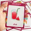 Food / Animals / Fruits / Body Parts French Words Learning Cards for Kids Early Language Skill Classroom Activities Memory Games