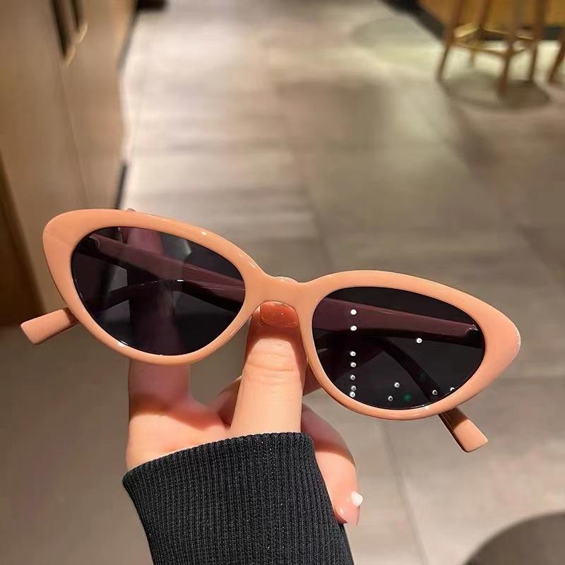Fashion Sunglasses Unique Oval Sun Glasses Women Goggle Shades Mirror Colorful Y2K Vintage Korean Fashion Trend Jewelry