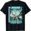 Sonic The Hedgehog Silver The Hedgehog Racing Poster T-Shirt