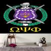 1pc Omega Psi Phi Tapestry, Living Room, Bedroom, Office, Party Decor, Ideal Festive Gift