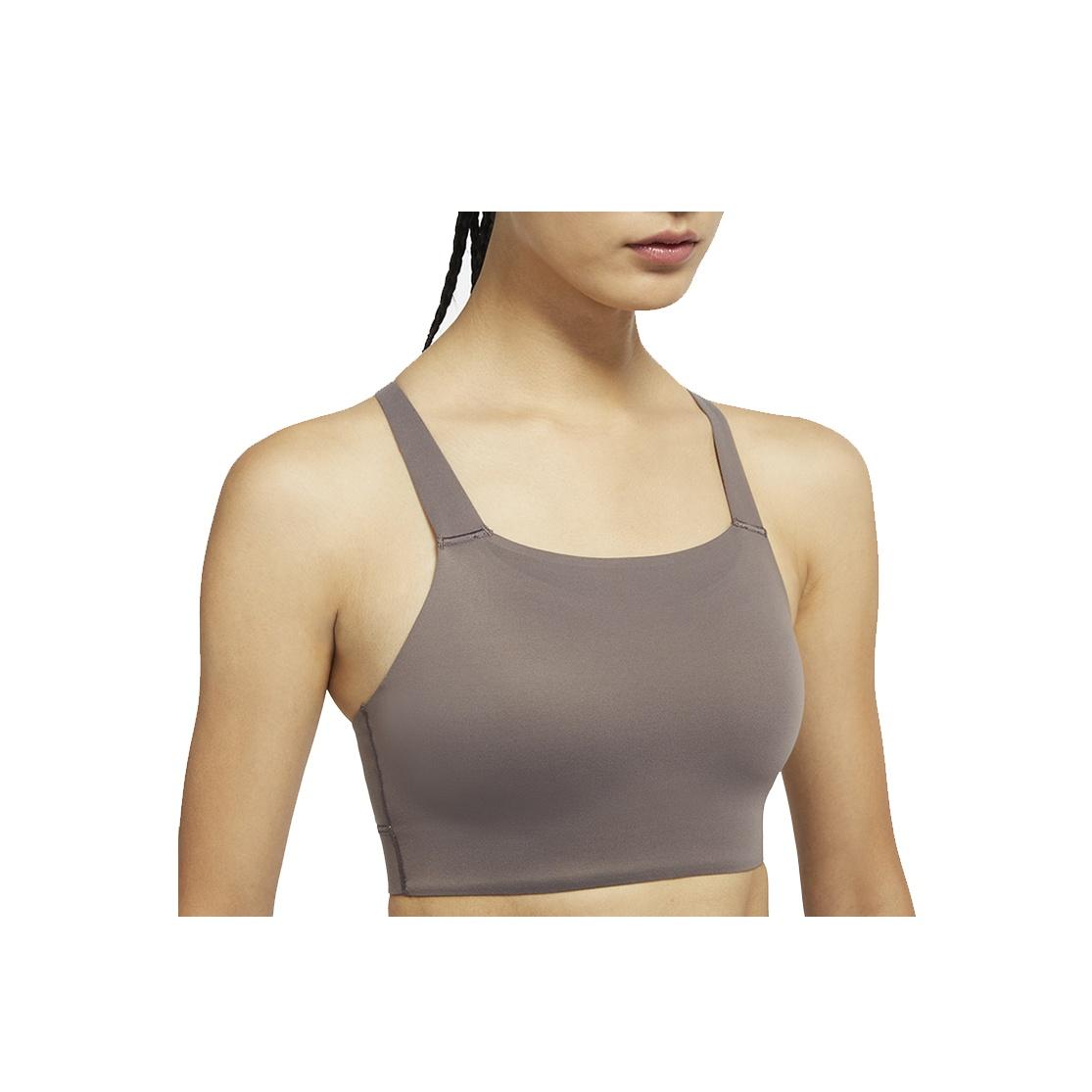 

Nike Спортивный бюстгальтер Swoosh Luxe со средней поддержкой, женское нижнее белье Tea CJ0545-202 XL