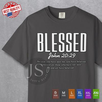 BLESSED Comfort Colors T-shirt, Religious Bible Verse T-shirt, Great Gift