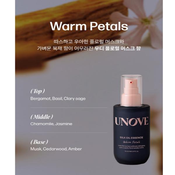 

UNOVE Эссенция для волос с шелковым маслом 70 мл (Нежный цветок/Теплый лепесток)