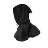 Solid color Halloween costume black Reaper short cloak cape prop with hat performance costume cosplay prop