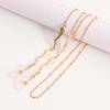 European and American Masks Hanging Chain Glasses Chain Love Pentagram Butterfly Mask Chain Leaf Metal Glasses Chain Spot