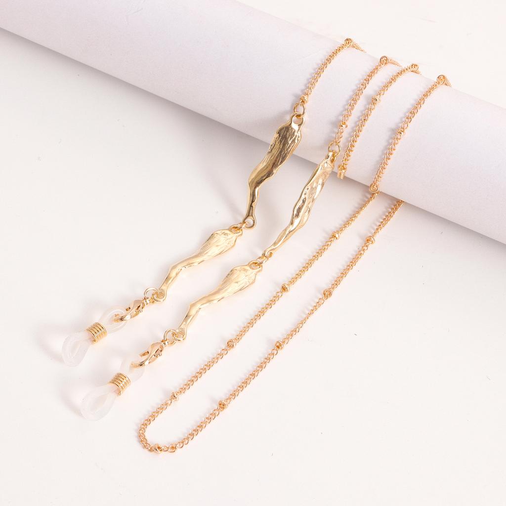 European and American Masks Hanging Chain Glasses Chain Love Pentagram Butterfly Mask Chain Leaf Metal Glasses Chain Spot