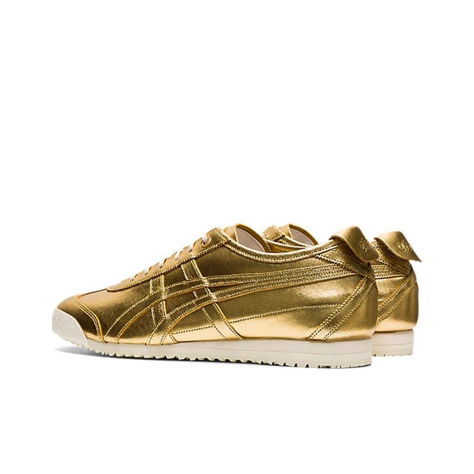 ONITSUKA TIGER Mexico 66 Sd Suede Retro Sports Slip Resistant Durable Lightweight Low Top Casual Shoes Unisex Casual Shoes Gold 1183A740-200