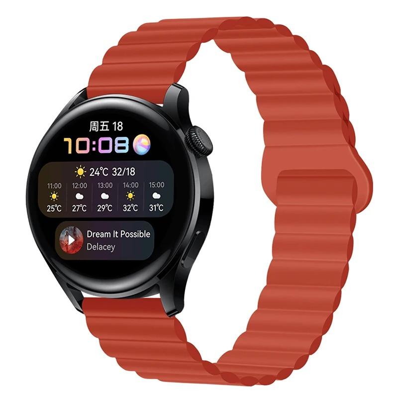 Silicone Strap For Samsung Galaxy watch 6 4 Classic 5 pro 3 Magnetic Loop bracelet HUAWEI GT 2 2e Pro 3 4 20mm 22mm Watch band