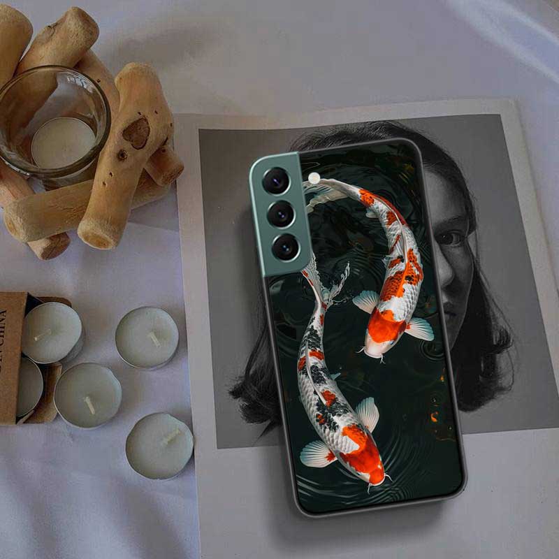 Hochwertige Zierfisch- und Koi-Karpfen-Handyhülle für Samsung Galaxy S22 S25 Ultra S21 S10 Plus S26 Edge S20 S23 S24 FE Hülle