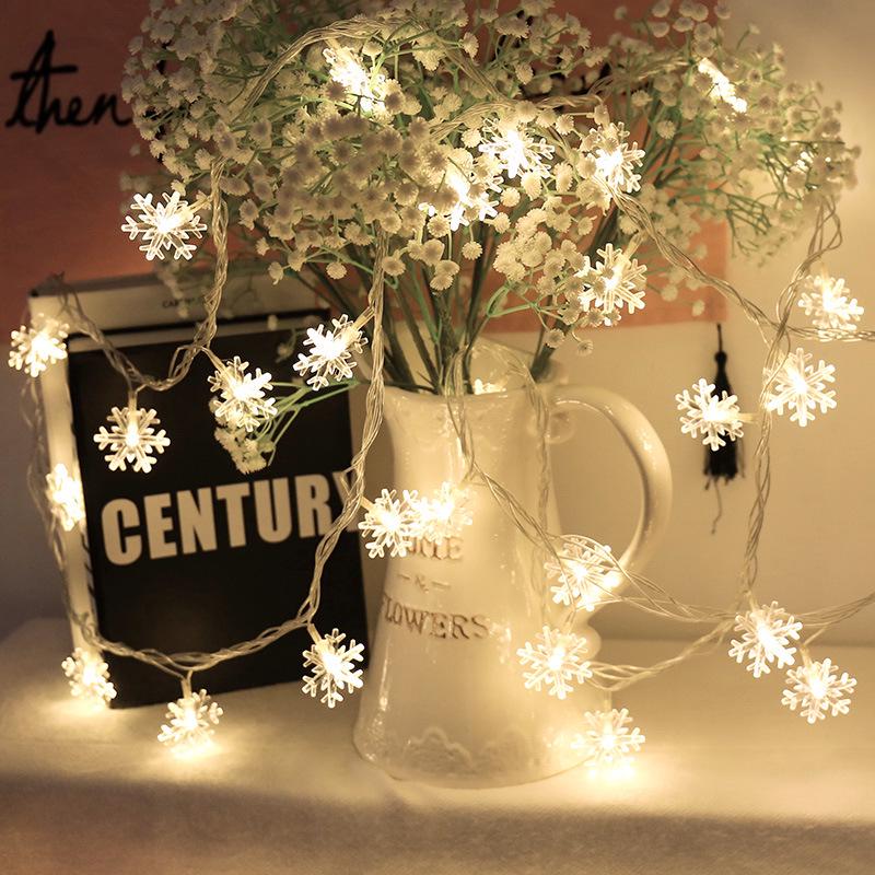 LED Snowflake String Lights for Wedding, Holiday, and Christmas Tree Ornaments