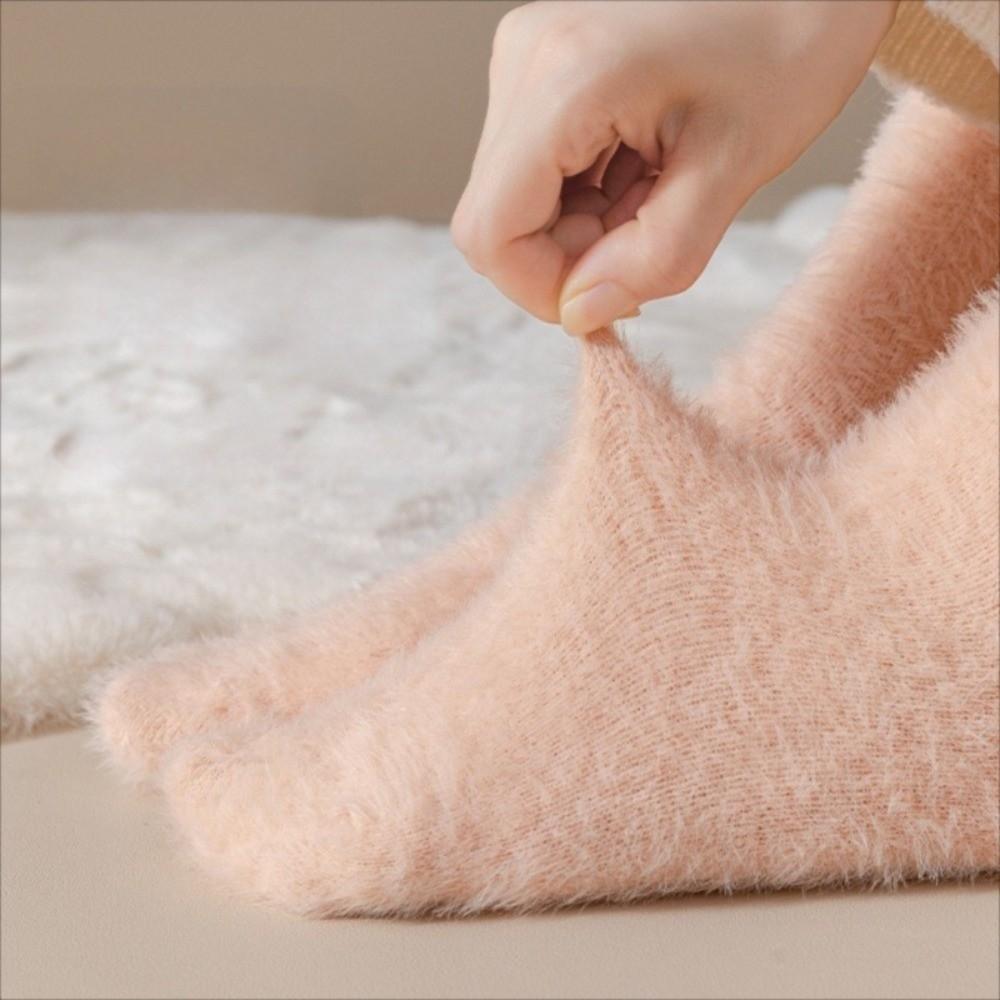 Thickened Fur Socks Keep Warm Short Tube Stockings Soft Winter Socks Winter