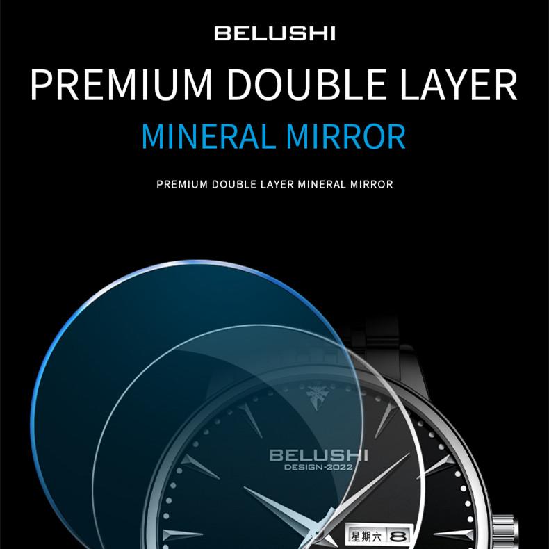 New Top Men's Watch Business Diamond-encrusted Stainless Steel Band Waterproof Fashion Watch Watch Men's Quartz Watch