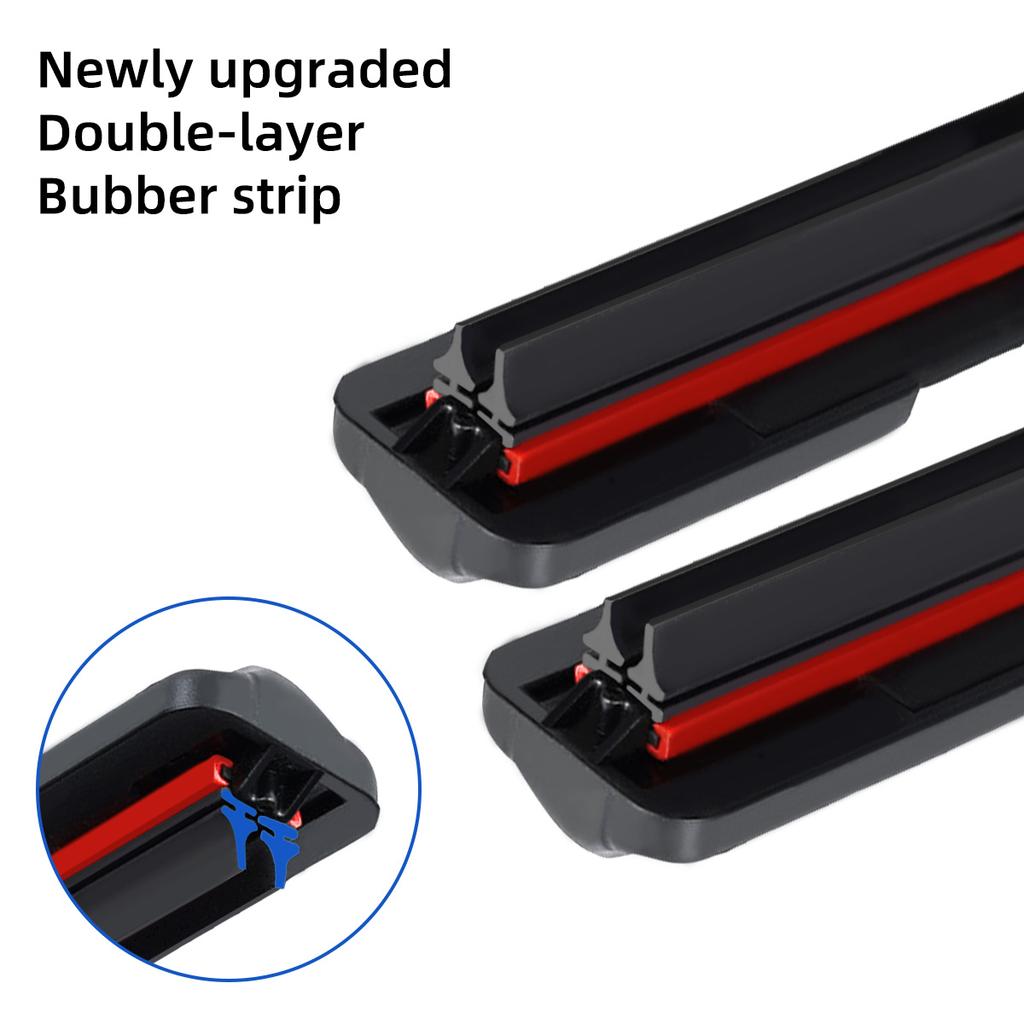 Car Windshield Wiper Blades Universal J/U Hook Waterproof Wiper Blades Double Rubber 13" 14" 16" 18" 19" 20" 21" 22" 24" 26" 28"