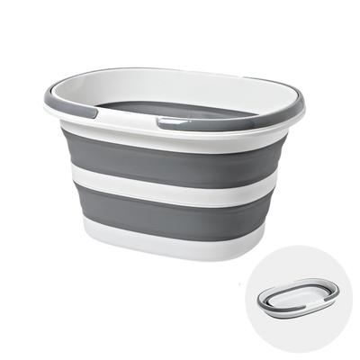 SLEEKSTATION Folding Large with Pet Soft Portable Bucket, Tub, Washtub, 16L/28L, Capacity, Handle, Soaking, Laundry, Bathtub, Compact, Clothes, Shoes,