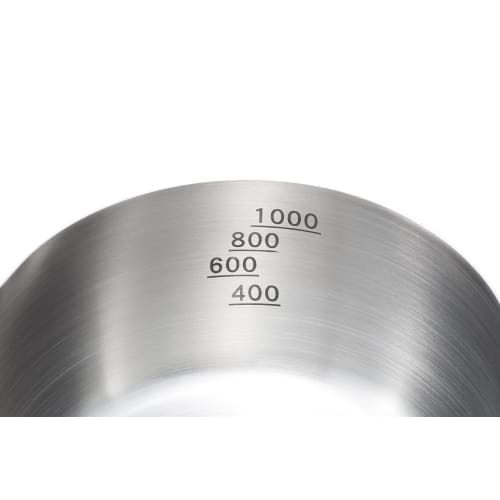 Yokoyama Yukihira Pot, Stainless Steel and Copper (Rust-Resistant), with Graduations, Souen, Induction and Gas Compatible, 16cm, SE-05