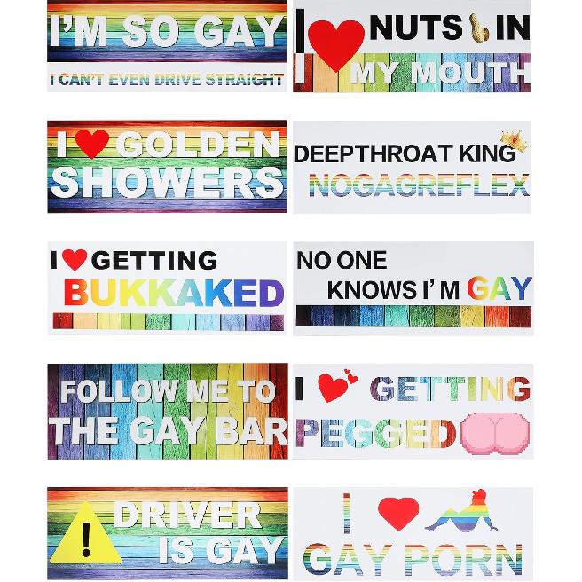 10Pcs Car Stickers,Magnetic Bumper Stickers,Car Accessories,Funny Bumper Sticker,Automotive Stickers,Reusable Bumper Stickers,Suitable For All