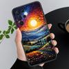 Landscape Moon Night River Mountains Art Phone Case For Samsung S26 S25 S24 S23 S22 Ultra S23 S22 S25 Plus S24 FE S26Edge