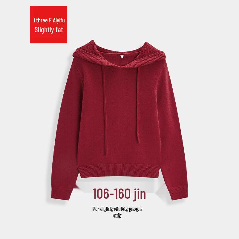 IEF Plus Size Women s Hooded Knitted Sweatshirt 2XL