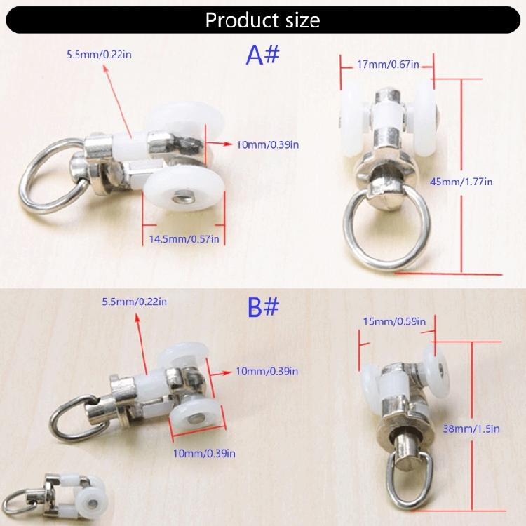 20PCS Aluminum Curtain Gliders Curtain Movement Rollers For Homes and Hotel Setting Noise Reduction Curtain Tracks