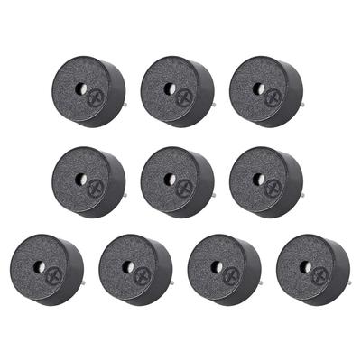 Uxcell זמזם אלקטרוני פסיבי DC 3V זמזם אזעקה רמקול צליל רציף 2 מגעים 10 יחידות