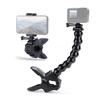 PULUZ Jaws Flex Clamp Mount Adjustable Gooseneck 8-Section For GoPro Hero 13 12,Insta360 X6 X5 X4 X3,DJI Osmo Camera Accessories