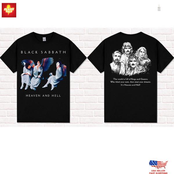 Trending Black Sabbath T-Shirt, Heaven and Hell (1980). Heavy Metal. Rock style. Unisex T-Shirt S