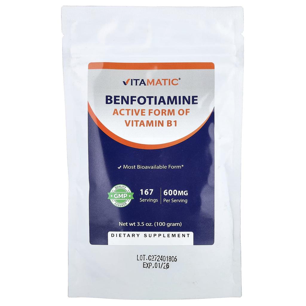 Vitamatic Benfotiamine, 100g (3.5oz)