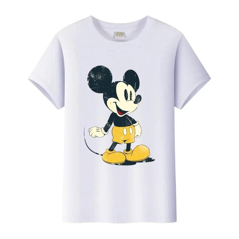 2026 New Fashionable and Cool Parent-Child Outfit Children’s Mickey Print T-Shirt