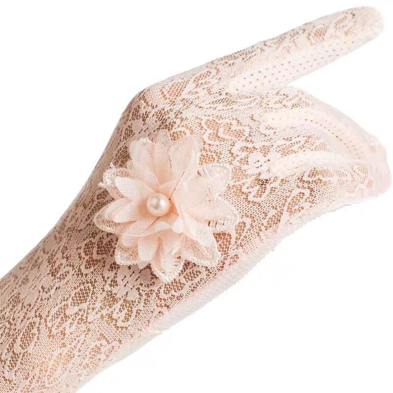Sunscreen Sleeves Women's Summer Thin Lace Breathable Non-slip Touch Screen