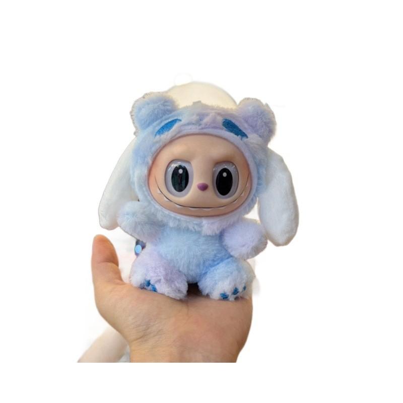 Cuter Pvc Labubu Plush Pendant With Cartoon Character Design For Backpack Decoration
