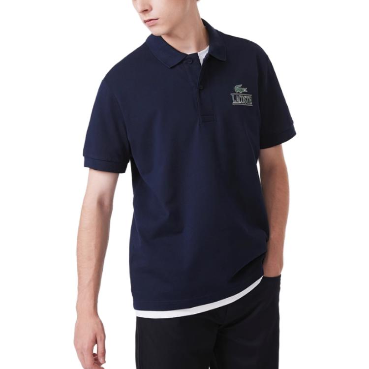 Lacoste FW23 Polo Shirt Men's Navy Blue PH6395-166